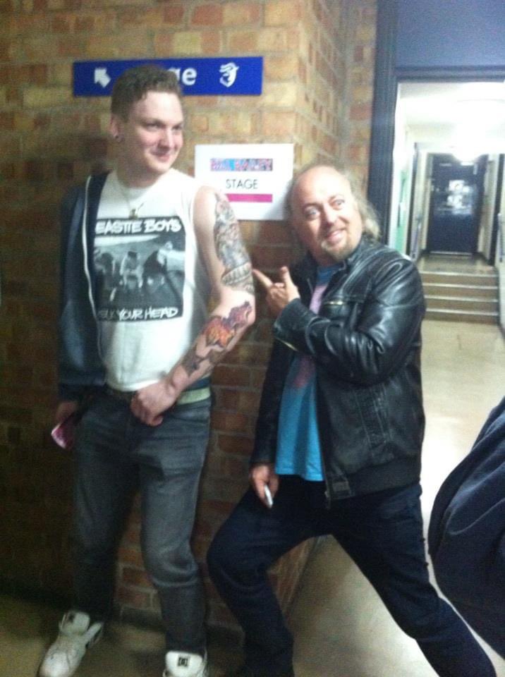 10 years ago me and <a href="/iKTOasis/">KT</a> met the lovely <a href="/BillBailey/">Bill Bailey</a> and blew his mind with Kyle’s owl tattoo 🦉