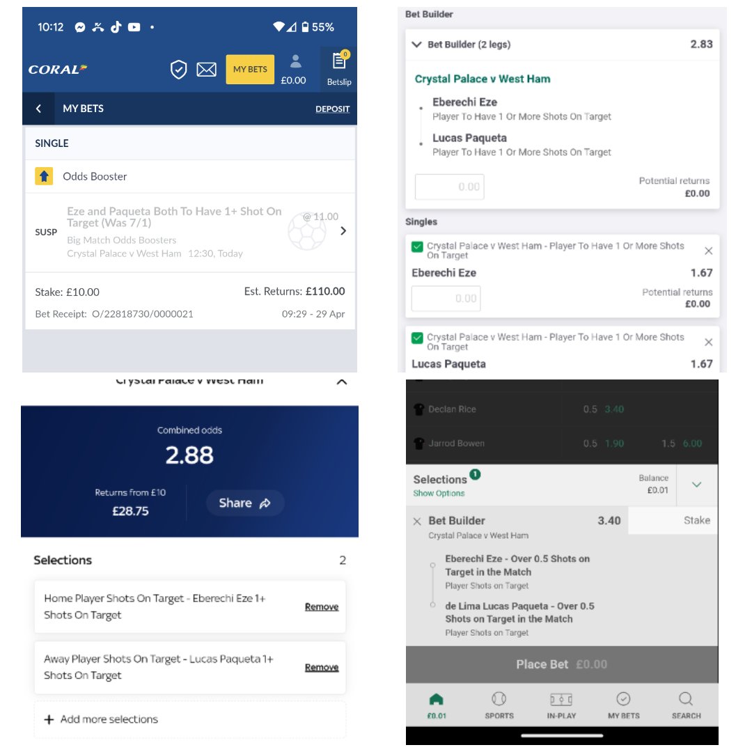 Am I missing something or have Coral dropped a major bollock here 🤣🤣 those odds are mental!
