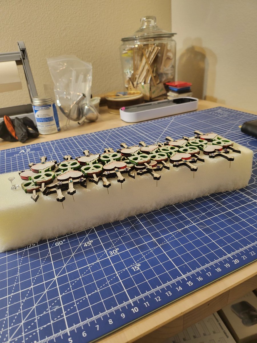 MakingMagitek's tweet image. Burning the midnight oil on the next batch of #earrings to be revealed. Can you guess the inspiration? ;)