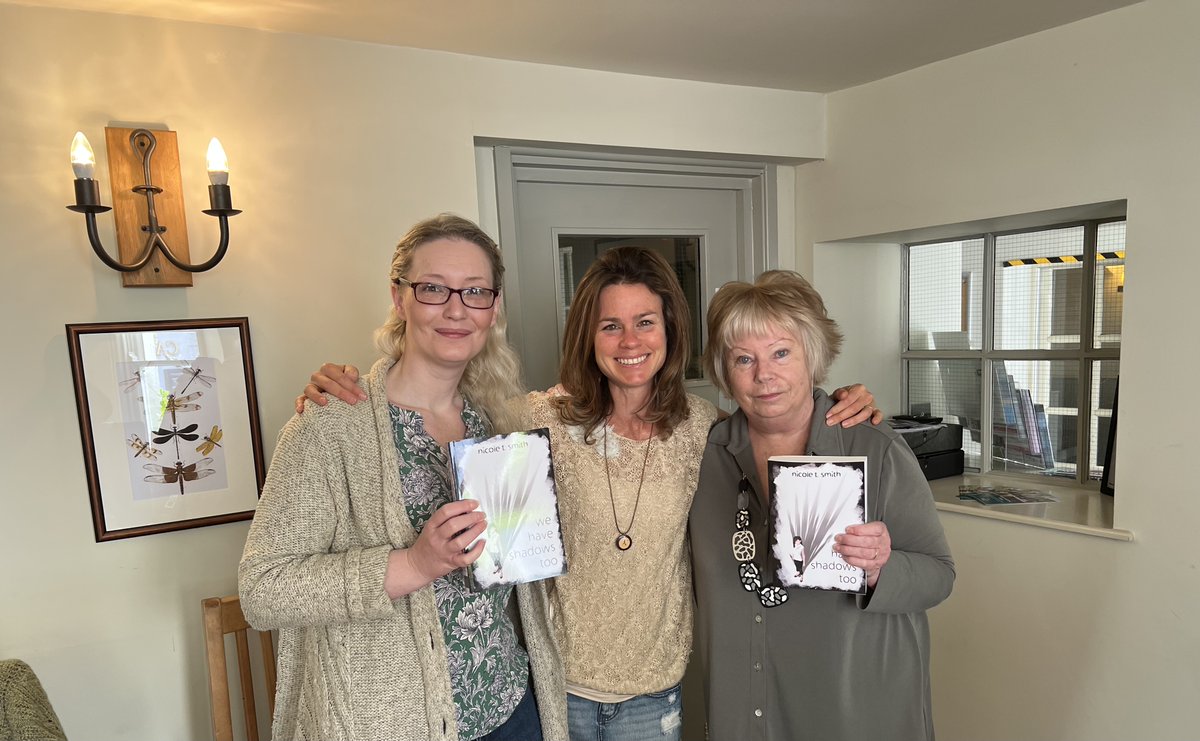 nsmithwriter's tweet photo. Wonderful moment to get a signed copy of my new book We Have Shadows Too in the hands of these two very special people. https://t.co/6MklBYyi6k
#newbook  #readthisbook #MentalHealthMatters https://t.co/UMYEvAK21x
