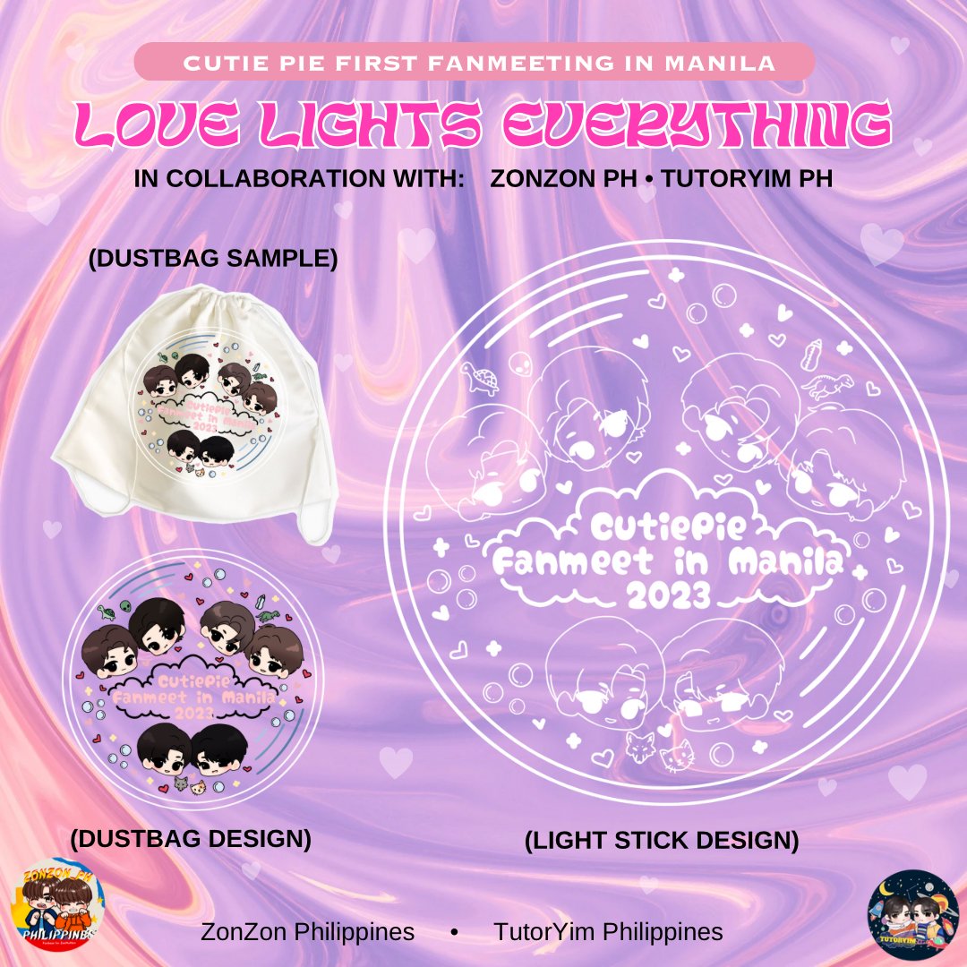 Let's light up the entire Aliw Theater with this Light Love Everything Lightstick to show our love and support to CutiePie boys. ❤️

Pre-Order Form:
🔗: bit.ly/CPFMLightstick
💵: PAYO 
🗓️: Today - May 27, 2023

#CutiePie1stFanMeetinginMNL2023 #TutorYim #ZeeNunew #MaxNat
