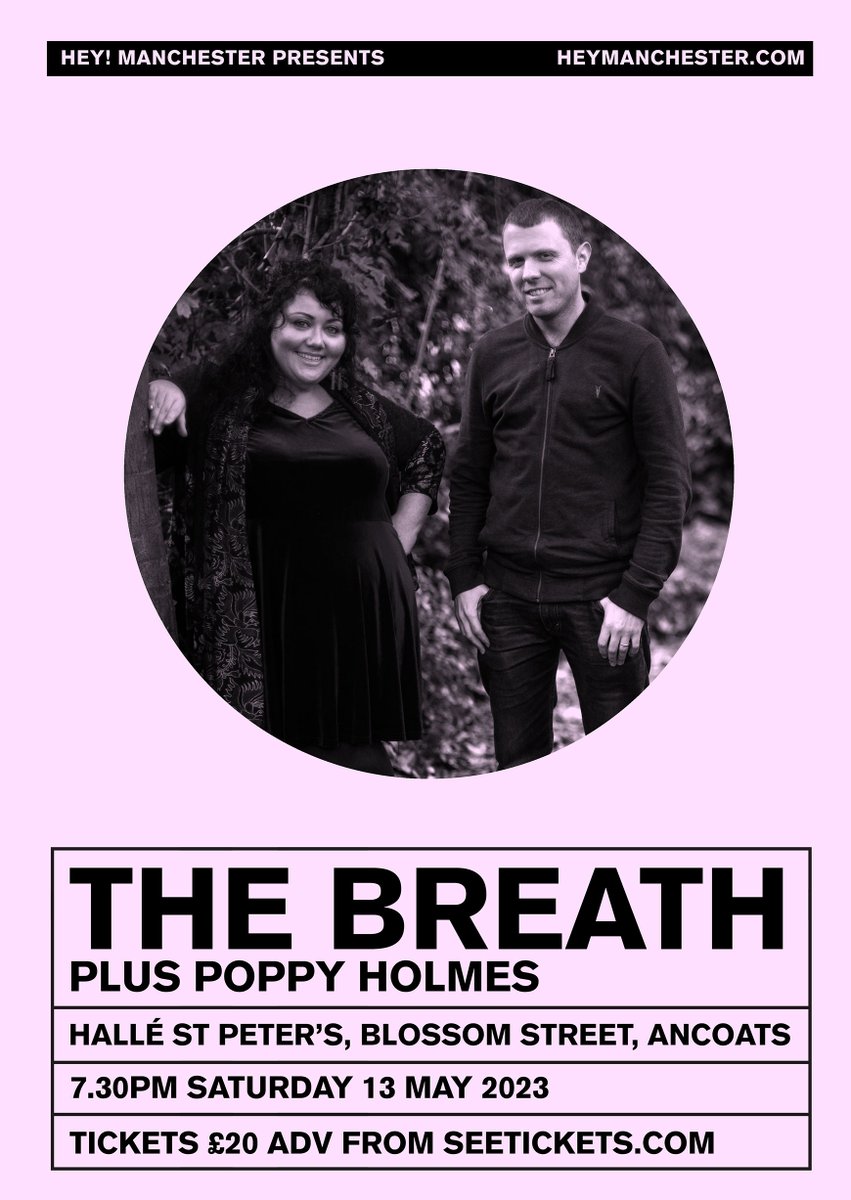 TWO WEEKS TODAY: We welcome @thebreathmusic to Ancoats' hidden gem, @hallestpeters! With special guest @poppymakesmusic. Read more, listen and book now: heymanchester.com/the-breath-2#i…