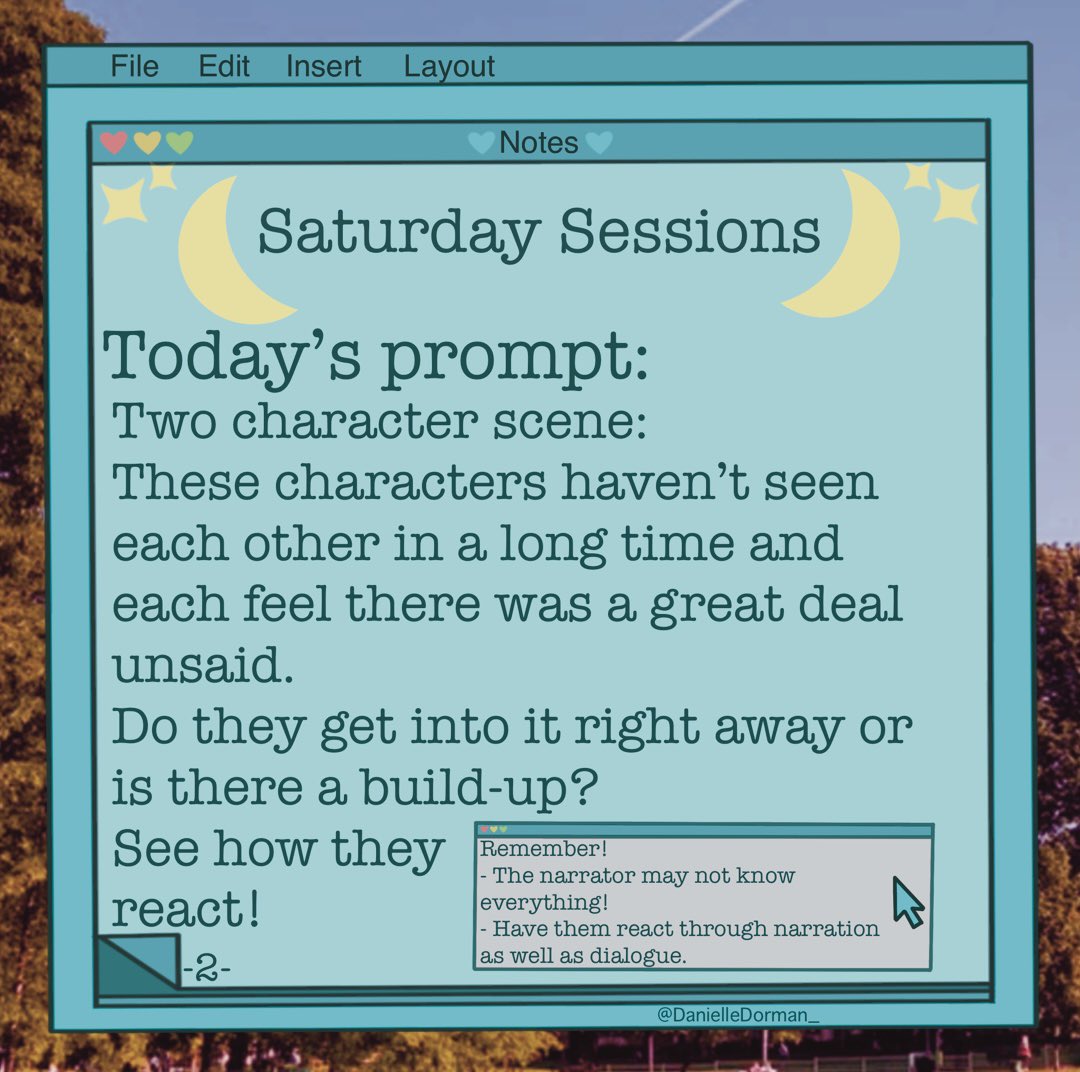 It's Saturday which means here's another writing exercise! This time with a couple of helpful tips. #creativewriting #writingprompts #saturdaysessions