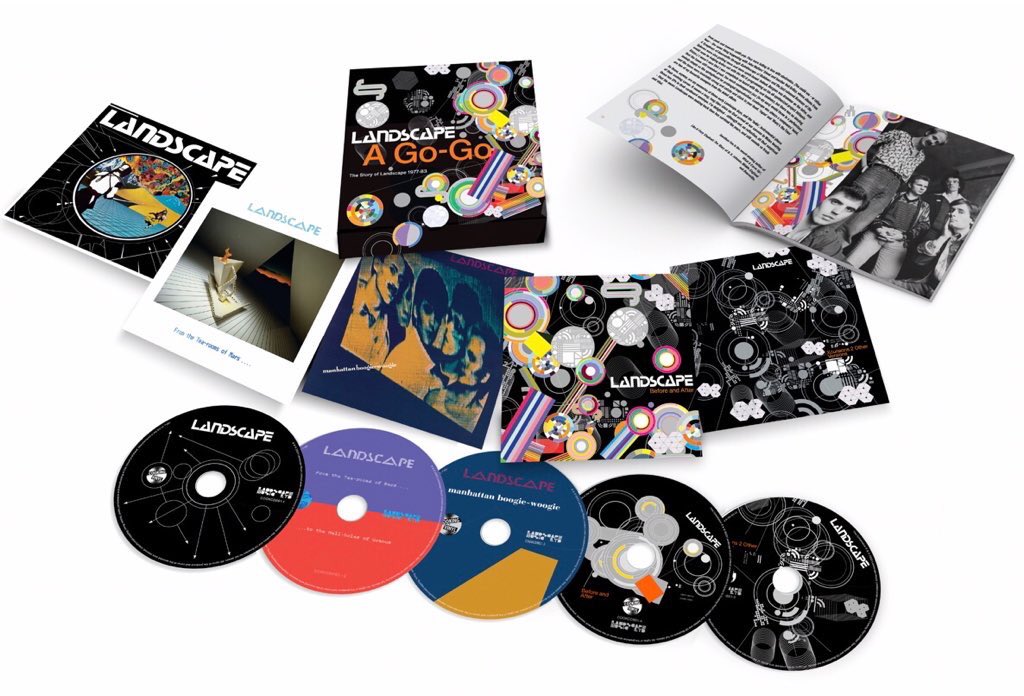 Landscape_band's tweet photo. The remastered EP is on CD4 of our 84-track 5CD box set Landscape A Go-Go: The Story of Landscape 1977-83 – out 21 July 2023.
Sleevenotes by @jonathancoe, Ian Peel, JLW & RJB.
You can pre-order the box here: https://t.co/see6MvkRad
#nearlynormal #indie #electrojazzpop #TSOLS https://t.co/Yp4RiAMlY3