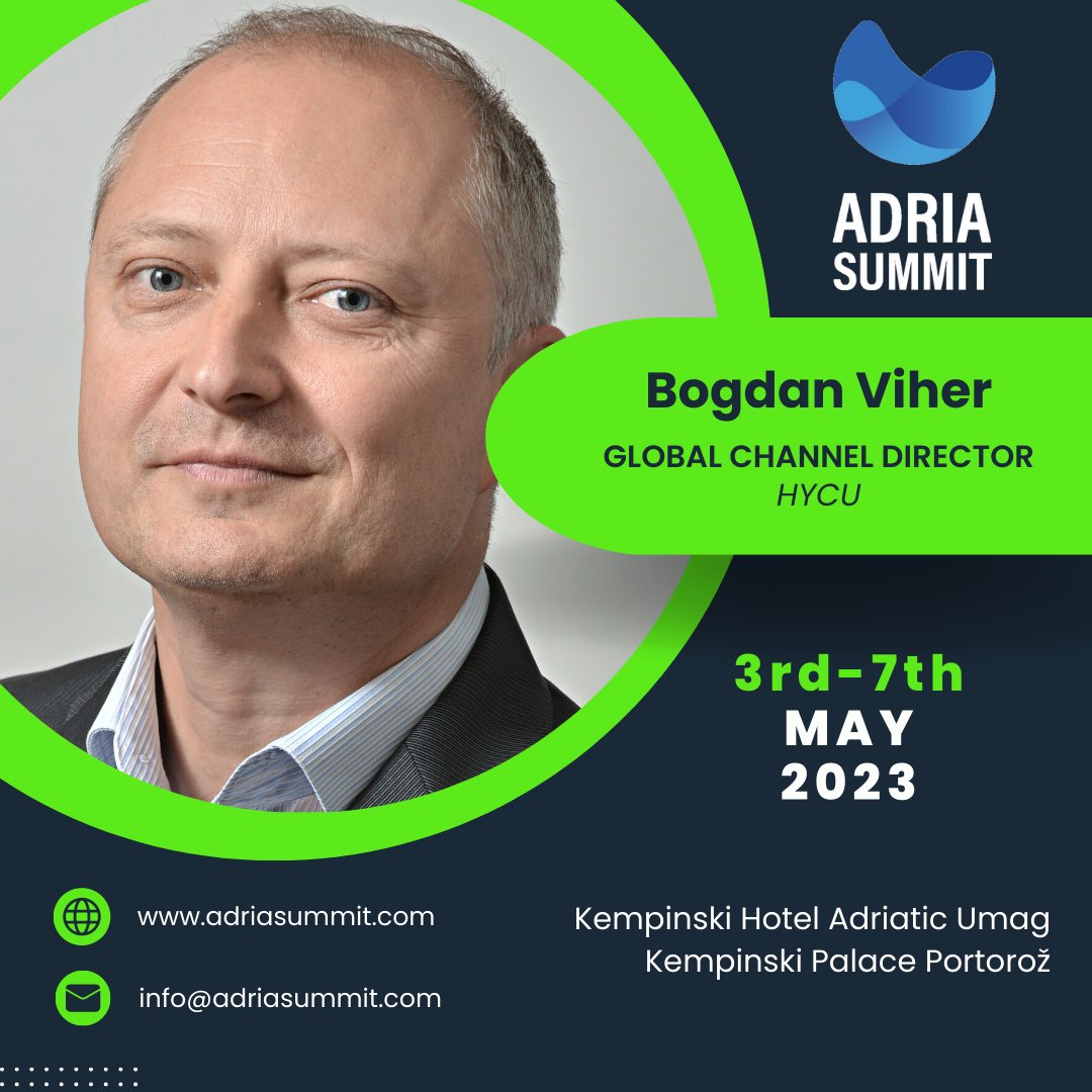 adria_summit's tweet photo. Bogdan Viher
Global Channel Director
HYCU

Bogdan Viher has been working with the channel, distribution, VARs, MSPs, and CSPs for the last 15 years. 
#adriasummit #adriasummit2023 #ecommerce #digital #conference https://t.co/t5IGzbwGs9