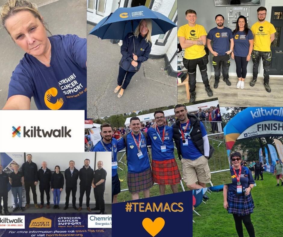 Kiltwalk Glasgow - #TEAMACS are ready for you! 🧡