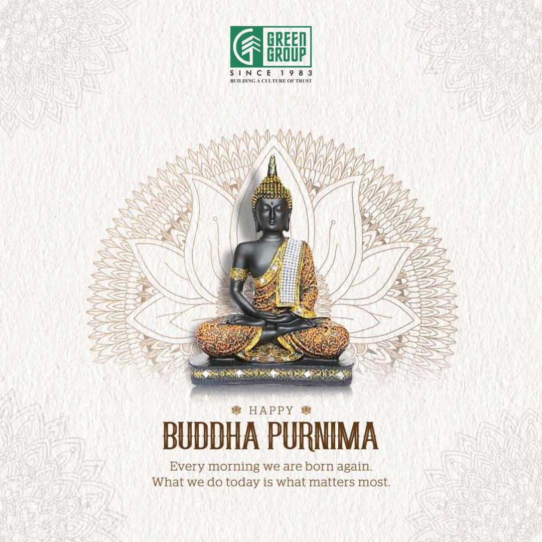 GreenGroupSurat's tweet photo. Gautam Buddha is more than just a name; he is someone who is enlightened and awakened with the knowledge of truth. May his teachings lead us to the true pathway of contentment, peace, and light.
Happy Buddha Purnima.
#happybuddhapurima #greengroup #surat #suratrealestate https://t.co/MHus9E9NZp