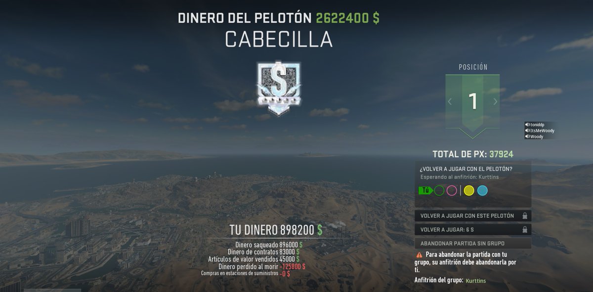 Torna Botín a #Warzone2, primera partida i no falla 🥳🤘