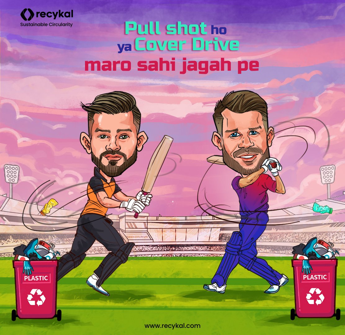 recykaldotcom's tweet photo. 🌍🏏♻️ Whether it's a pull shot or a cover drive, aim for the right bin to keep our planet alive!
#RecykalTheIPL #Recykal #IPL2023 #CleanEnvironment #SaveOurPlanet #SustainableLiving #WasteManagement #GoGreen #ReduceReuseRecycle #TrashTalk #CleanAndGreen #BinItRight #GreenEarth https://t.co/1EWAnwWh2v