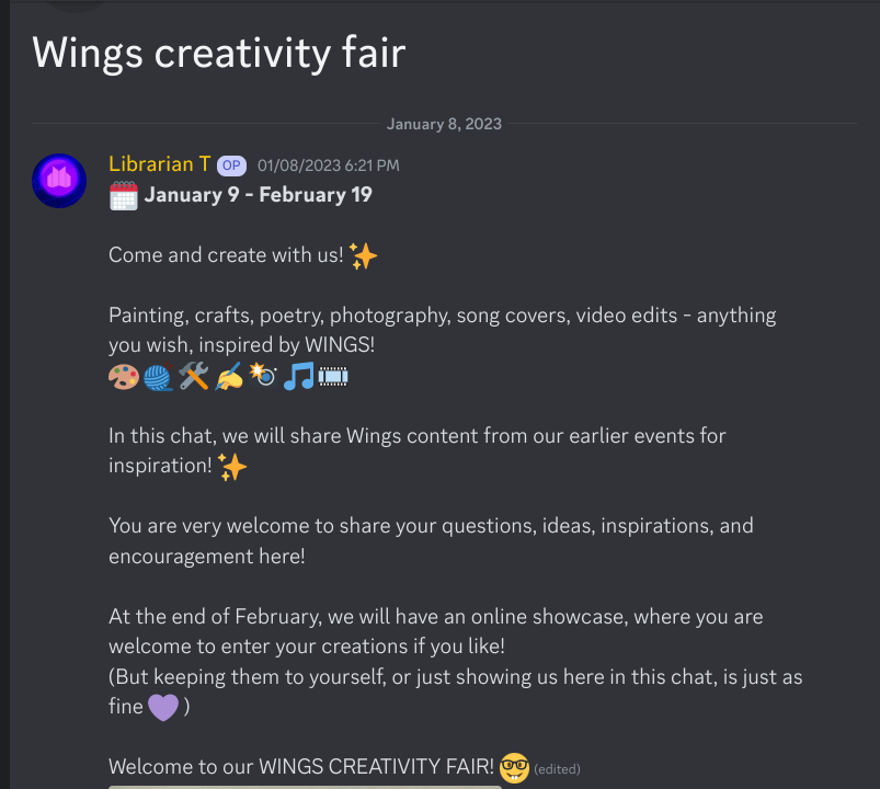 bangtan_library's tweet photo. Part 5 of the #WingProject was an open invitation to ARMY from Bangtan Library!
Our first COMMUNITY CREATIVITY FAIR gave us all a chance to share creations inspired by the Wings era! https://t.co/1S4mMOsnYB