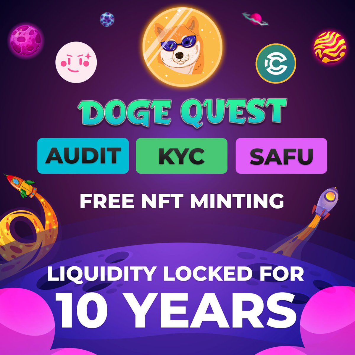 WhaleCoinTalk's tweet photo. 🟠@Doge_Quest is an exciting community-driven gaming project that is centered around the world of cryptocurrency.🎮

The pre-sale is now LIVE and being conducted exclusively on @pinkecosystem, along with a #Safu badge from @CoinsultAudits🔥

Fair launch↘️
https://t.co/Wjwq5ucQ3s https://t.co/QpFDL0eWxf