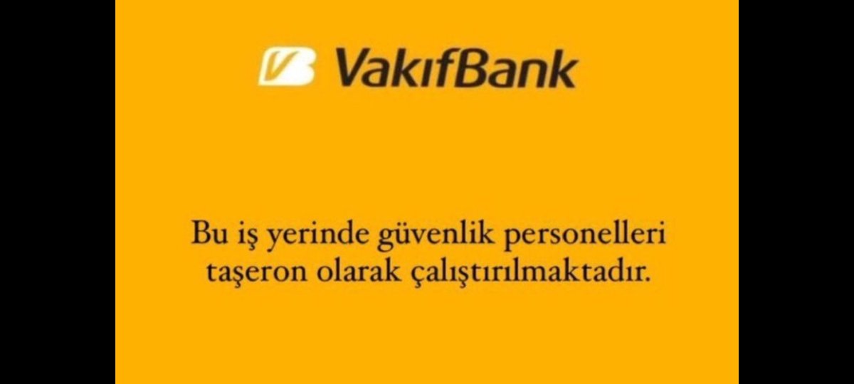 sarus_1's tweet photo. @RTErdogan Üç Kamu bankasından ziraat bankası ve halk bankası güvenlik görevlileri kadro aldı lakin Vakıfbank güvenlik görevlileri kadro dışı bırakıldı duyurulur. https://t.co/Q8qAyt5ueP