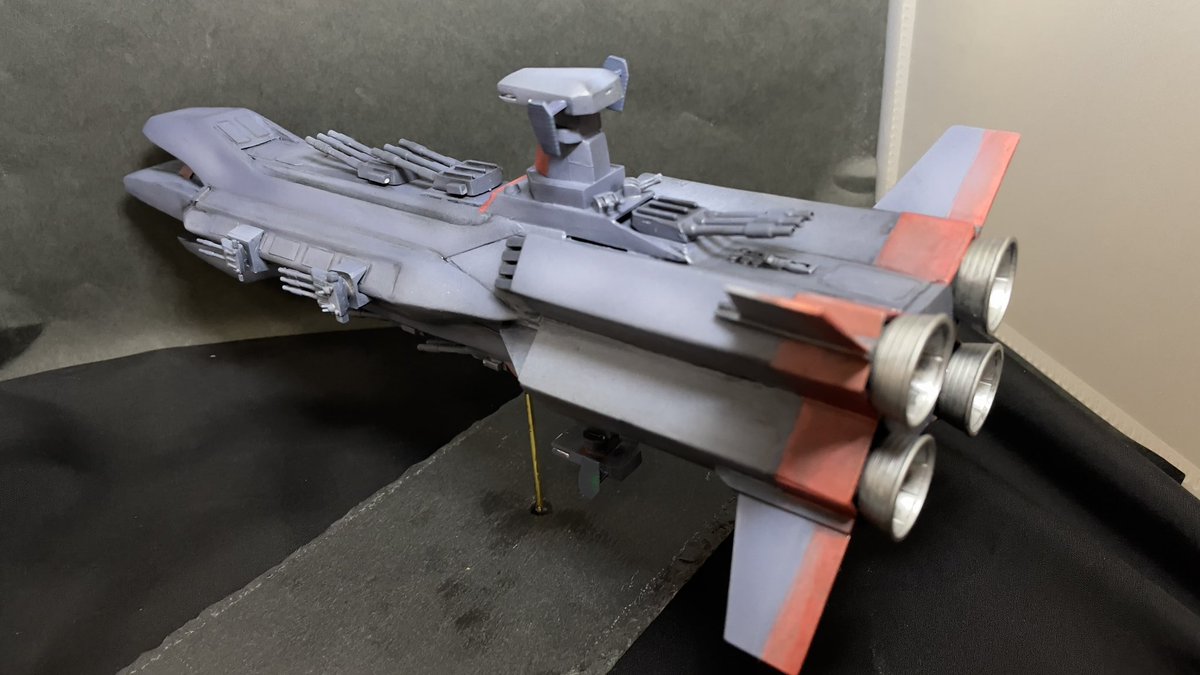 yasshiss's tweet photo. #伝説巨人イデオン
#イデオン
#ムサッシ

フルスクラッチ宇宙戦艦ムサッシ完成しました https://t.co/ruImK0bdj3