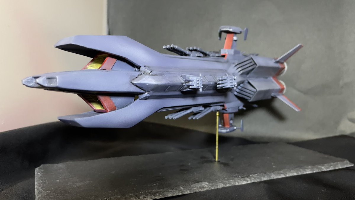 yasshiss's tweet photo. #伝説巨人イデオン
#イデオン
#ムサッシ

フルスクラッチ宇宙戦艦ムサッシ完成しました https://t.co/ruImK0bdj3