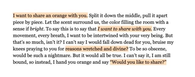faeslily's tweet photo. the concept of oranges being designed to be shared is something that has fascinated me recently https://t.co/lpK54qxvBY