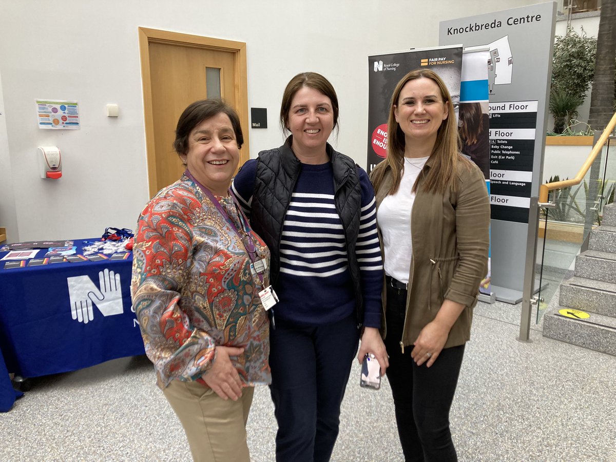 roisinmcsw1's tweet photo. Knockbreda district nursing team have had a fantastic recruitment event today.
Thank you to all the nurses, students and trade union colleagues.
Special thanks to the knockbreda nurses @GRTraub @NatalieMagee10 @BelfastTrust @PaulaForrest11 @demclaughlin1  @theRCN @UNISONNI https://t.co/ZtE1yBozc1