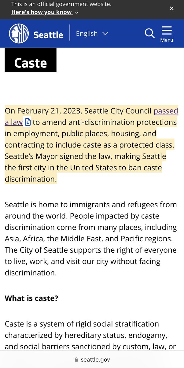 Profdilipmandal's tweet image. Seattle is a special city with big corporations like Amazon, Microsoft, Starbucks and Boeing headquartered there. 

Seattle made history by becoming the first US city to ban caste discrimination, with a law passed on Feb 21, 2023. I&apos;m on my way to Seattle to attend Dr. Ambedkar&apos;s…