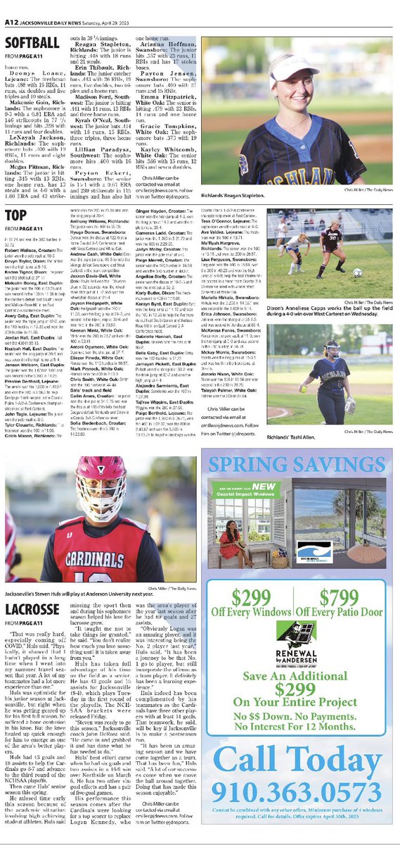 Today’s local sports coverage in the print version 🗞️ 📰 

<a href="/ahuls19/">Adrianne Huls</a> <a href="/CoachJedhs/">Greg Jenkins</a> <a href="/oliviadoyle_12/">Olivia Doyle</a> <a href="/DixonGirlsoccer/">Dixon Girls Soccer</a> <a href="/joshnking1/">Josh King</a> <a href="/CoachJSpruill/">TheLands #1 Spruill</a> <a href="/hankhuffman13/">Hank Huffman</a>