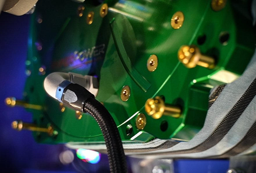 HyperPowerTech's tweet photo. Here's a sneak peek of our #Cryogenic #Cooling #System freezing air around the inlet fitting of this #SuperConducting enabled QFM-360-X Ultra-High-Torque #eMachine (#Electric #Motor/#Generator)

#HyperPower #Technologies: #AcceleratingFutures https://t.co/KJt72p4ccf