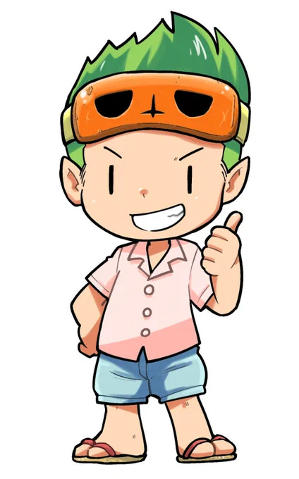 本日描いた2頭身キャラー!!!
