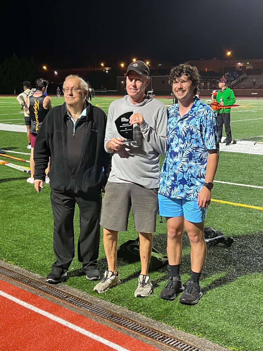 Dobyns-Bennett High School Track and XC (@dbhs_trackxc) on Twitter photo Congratulations to Coach Bingham for receiving the Bill Lane Memorial Award for Distinguished Service at the Six River Meet last night.
Pictured with Ron Bliss and Tanner Cook
<a href="/KCS__Athletics/">Tribe Athletics</a> Congratulations to Coach Bingham for receiving the Bill Lane Memorial Award for Distinguished Service at the Six River Meet last night.
Pictured with Ron Bliss and Tanner Cook
<a href="/KCS__Athletics/">Tribe Athletics</a>