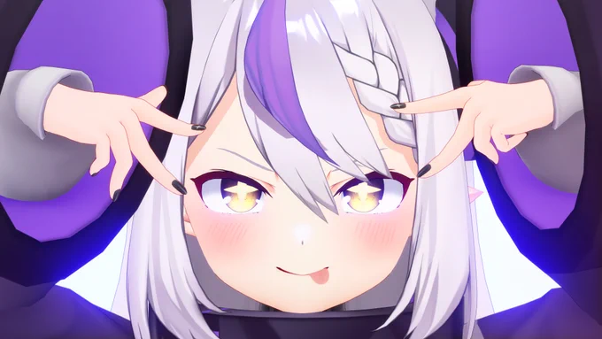 推しの子ポーズholoX! #SSholoX #laplus_artdesu #Luillust #さかまた飼育日記 #いろはにも絵を #MMDホロライブ ©2016 cover corp.