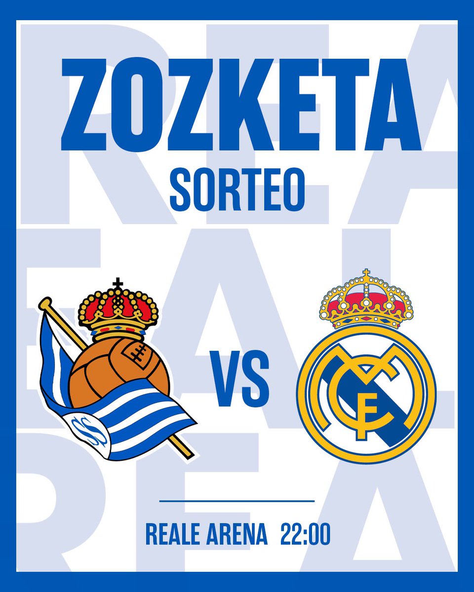 💥 SORTEO 💥

¡Sorteamos DOS ENTRADAS para el partido ante el Real Madrid (2 de mayo, 22:00) entre todos los que hagáis RT a este tuit!

Bases legales ➡ ow.ly/GzVn50O2Jzt

#RealSociedadRealMadrid | #AurreraReala