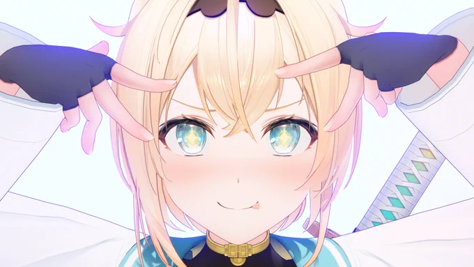 推しの子ポーズholoX! #SSholoX #laplus_artdesu #Luillust #さかまた飼育日記 #いろはにも絵を #MMDホロライブ ©2016 cover corp.
