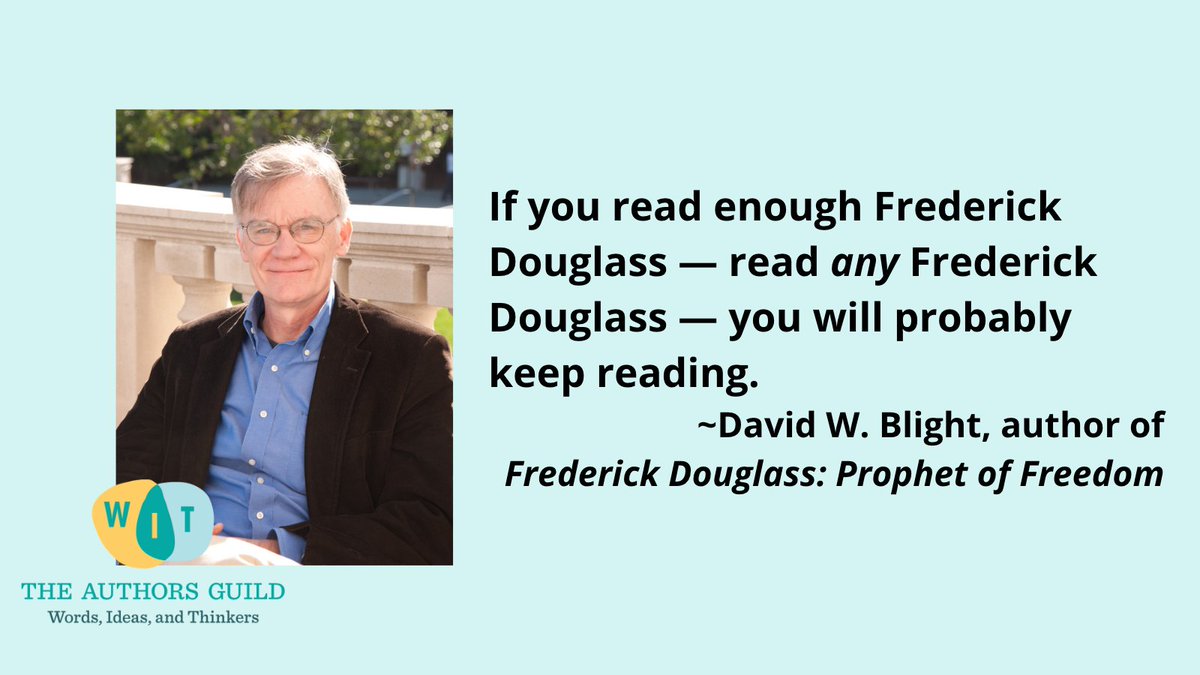 AuthorsGuild's tweet photo. Frederick Douglass biographer @davidwblight discussed “Reexamining American History” at the inaugural WIT: Words, Ideas, and Thinkers Festival.
.
.
.
#frederickdouglass #bigconversations #authors #writers #americanhistory https://t.co/xZb5tFT9xW