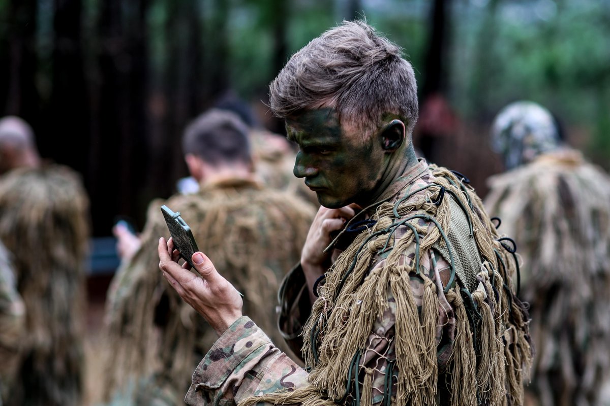 MCoEFortBenning's tweet image. All dressed up and into the woods they'll go. 

During sniper stalk training, students practice their stealth and maneuver skills with the goal of putting rounds on target without exposing themselves. #OneShotOneKill

@TRADOC @USArmy @curtisbuzzard @316CAVBDE