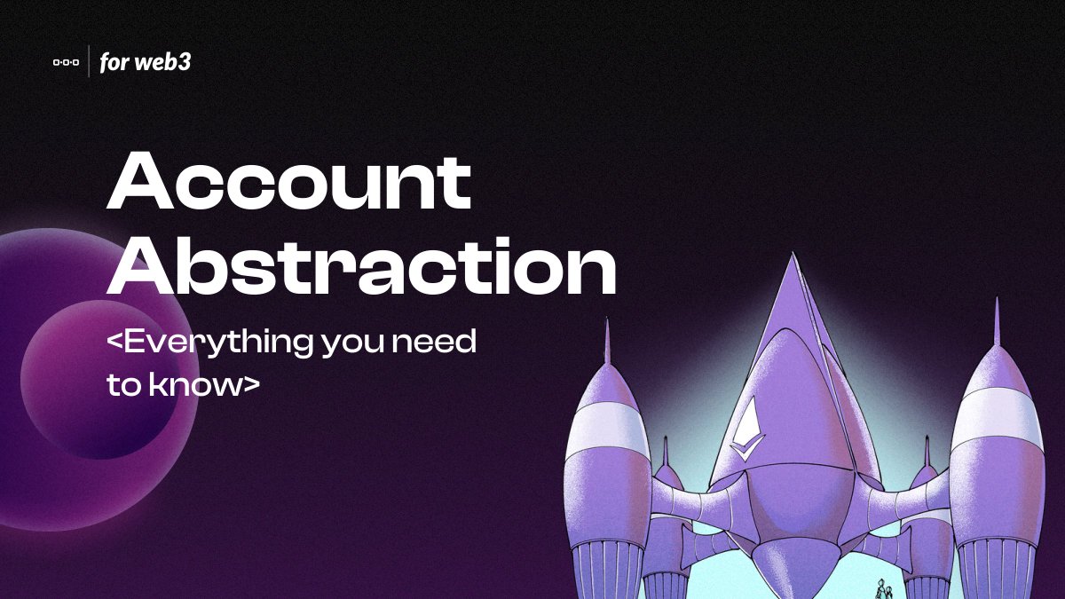 forweb3media's tweet photo. Have you heard about Account Abstraction?
It's been called the Future of Wallets, the Game Changer for Crypto's Adoption 👀
But, WTH is Account Abstraction!? 🧐
Let’s simplify the noise & learn AA - what it means & why it matters 🧵 https://t.co/XhFWzLSla0
