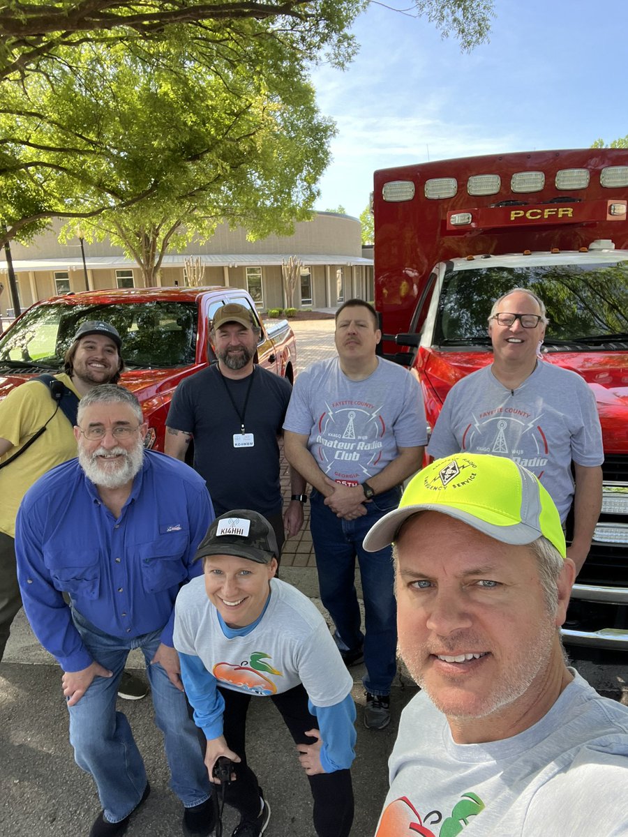 joedom's tweet photo. Another successful Fayette County ARES mission supporting the Peachtree International Triathlon with Mrs D (KI4HHI) 🏊🏻‍♀️🚴🏼‍♀️🏃🏻#triathlon #hamradio #ares #auxcomm https://t.co/N6puEQXjHS