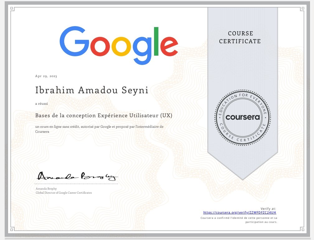 Alhamdoulillah, Alhamdoulillah, Alhamdoulillah Chers frères, amis, et collègues Je suis ravi de vous annoncer que je suis certifier par Google en tant que Designer UX, Certificat de Google UX Designer de Coursera, Merci Lien vers le Certificat : coursera.org/verify/ZZWFDFZ…