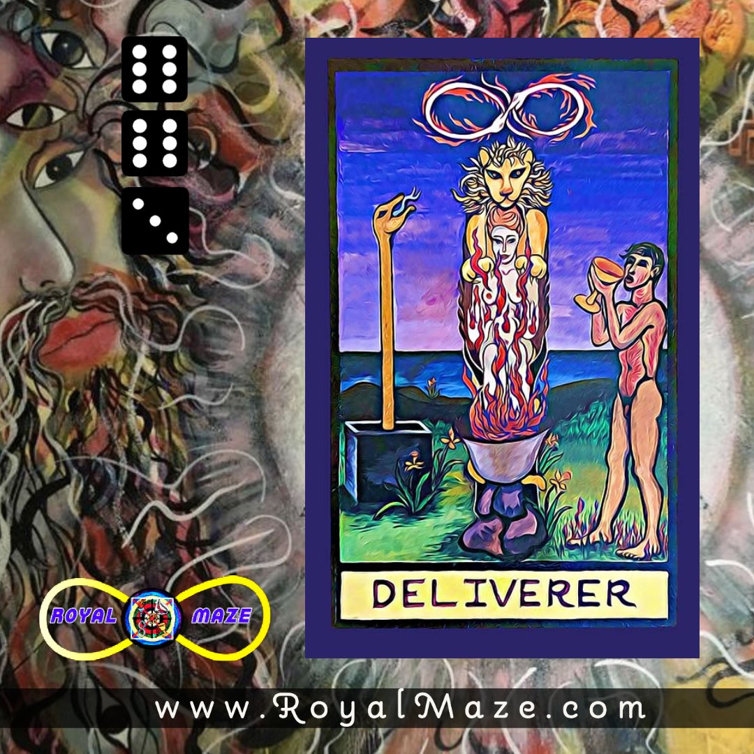 RoyalMaze3's tweet photo. DELIVERER is That Which is to Come to Each Through Electric Fire – the Fire of Spirit. Balancing the ecstasies of sex and the spirit within is the message of this card. https://t.co/CwRr55csRY #tarot #tarotcards #tarotdeck https://t.co/nz7tDmeYg4
