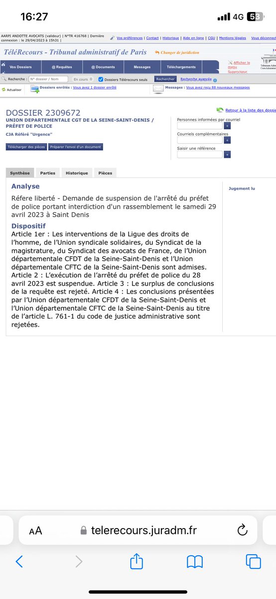 Saf_Paris's tweet image. Et c'est gagné, suspension de l'arrêté interdisant la distribution de tracts aux sorties de métro et rer du stade de france