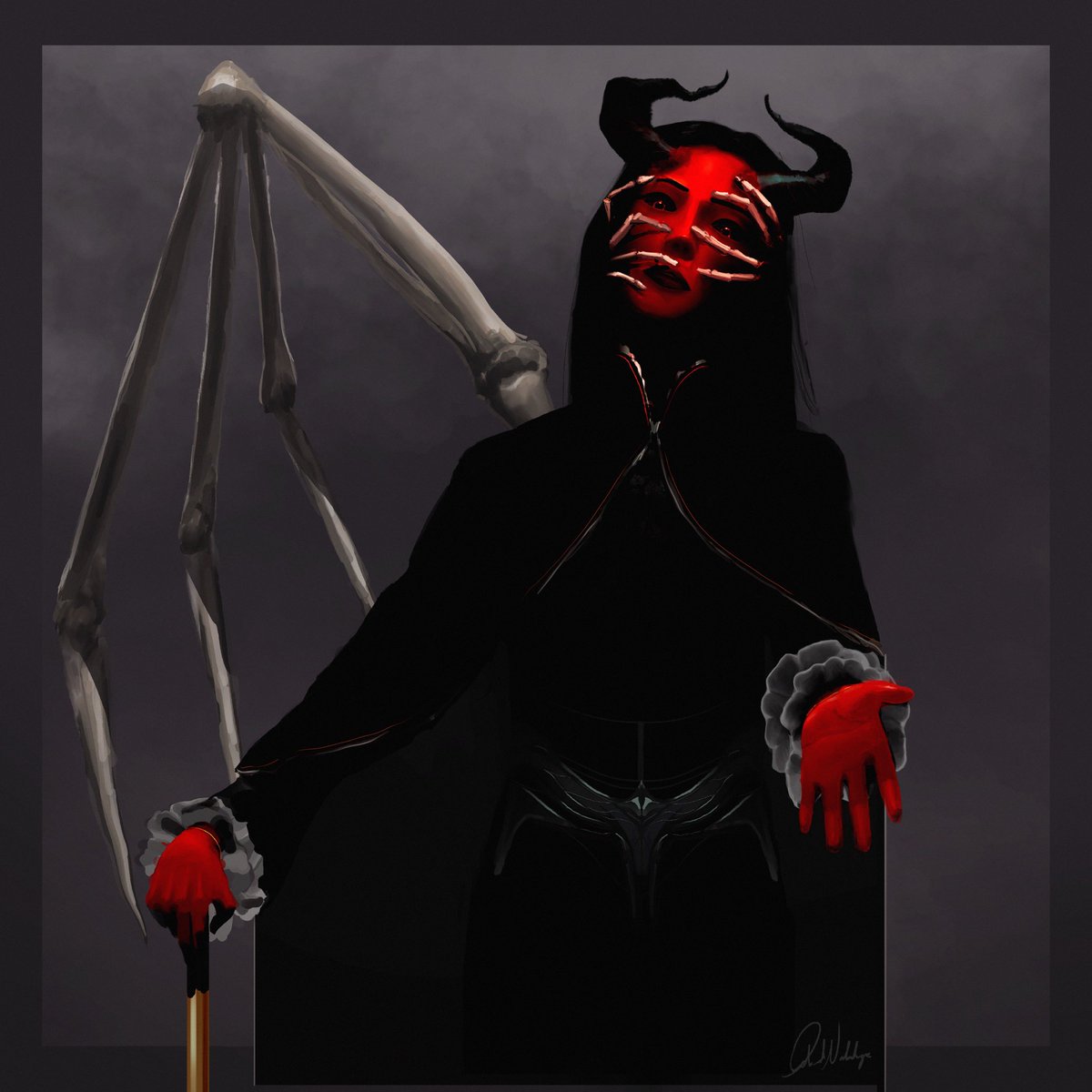 I kinda messed up…

i accidentally left procreate while i was messing around with the curves and now i lost a lot of detail.

But oh well, it looks p good anyway imo. I hope y’all like it :>