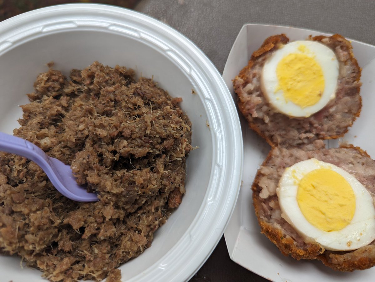 Haggis and a Scotch egg. #CelticFestival