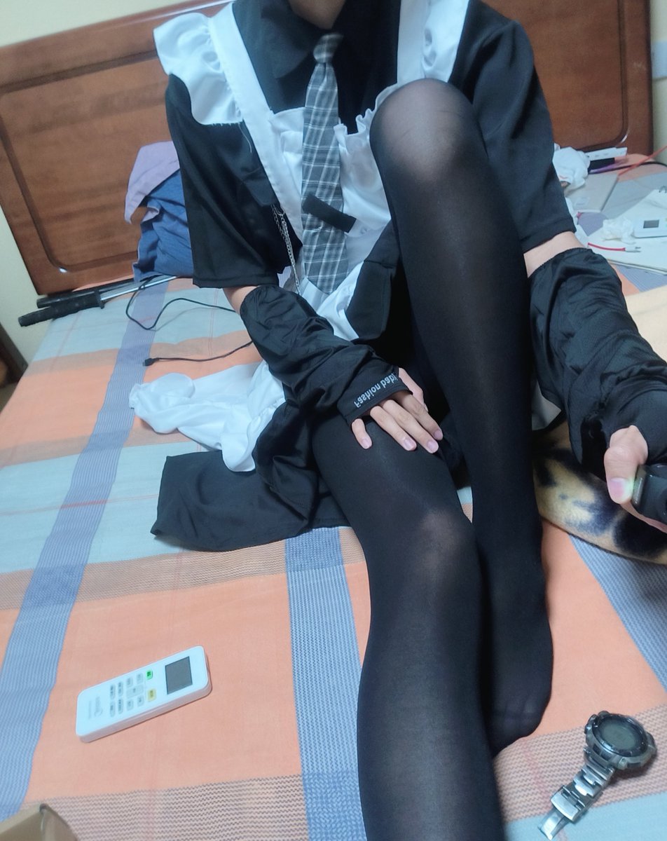 UkiMihu's tweet photo. 宝宝们晚安～
#男の娘 #女装大佬 #伪娘 #黑丝 https://t.co/kXF8e3n9m3