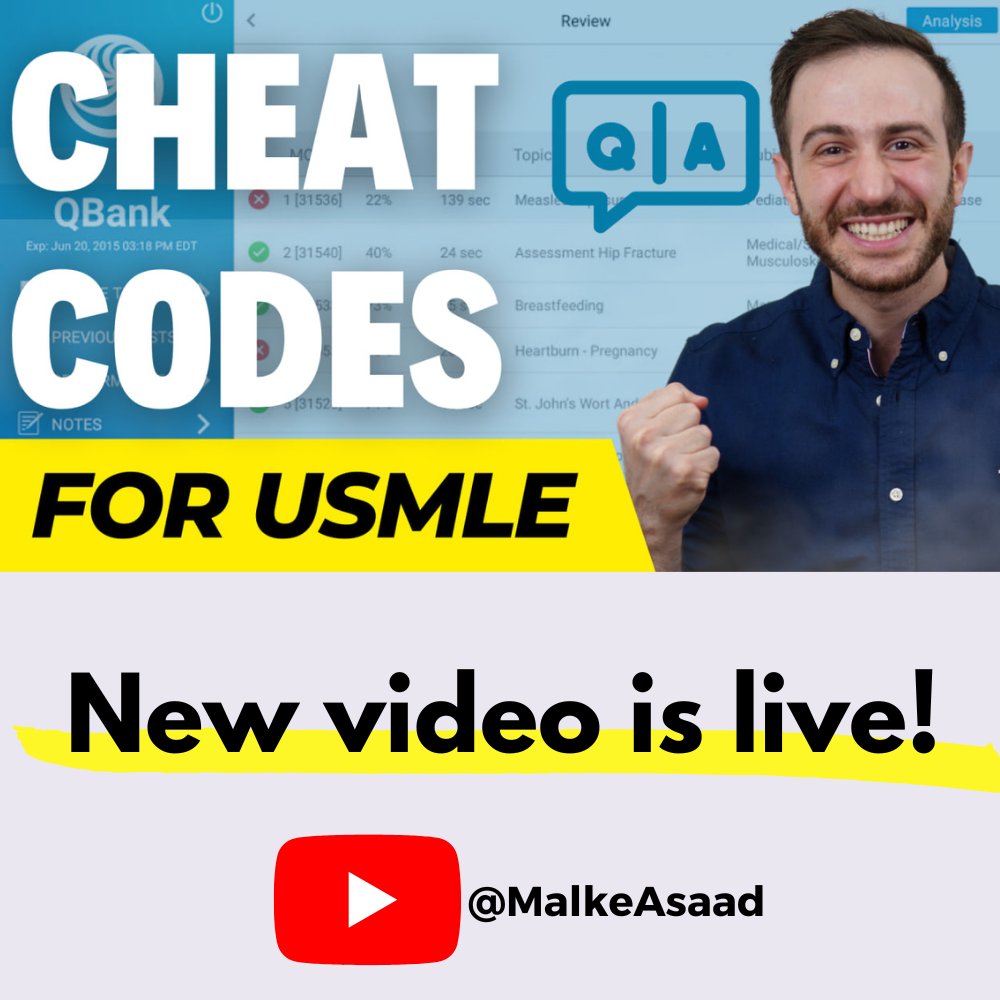 malkeasaad's tweet photo. USMLE Question Solving Strategies! 🚀

🎬 Watch it now: https://t.co/p5mlsVdT2W
.
.
Crush your USMLEs with an expert team at your side! 
Get One-on-one 👩‍🏫👨‍🏫 USMLE Tutoring/Planning here: https://t.co/qvXFxf1GPG

#UWORLD #USMLE #TestTakingStrategies #ExamPrep #StudyTips https://t.co/8lN7AyJ35c