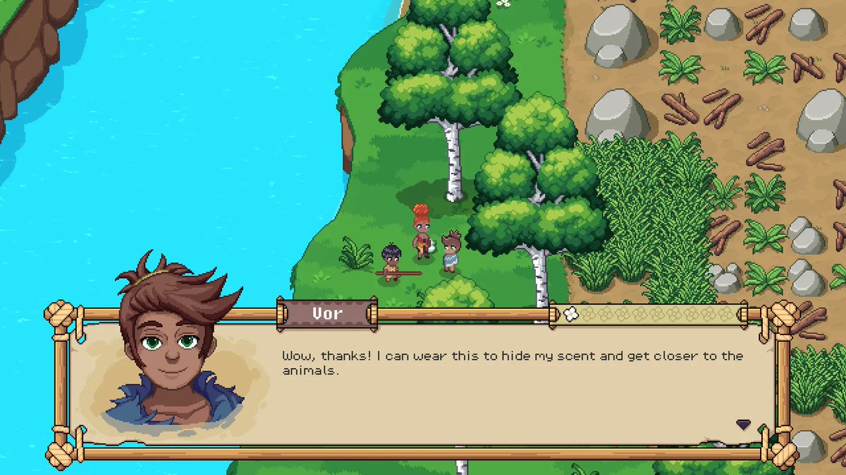 Crytivo's tweet photo. Roots of Pacha is out in full force on Steam! Be a part of a thriving Stone Age community and explore the early days of civilization 🌱⚒️

Play NOW 👉 https://t.co/g1lfeyuy8M   

#screenshotsaturday #pixelart #indiegame https://t.co/xzc5xxT7jO