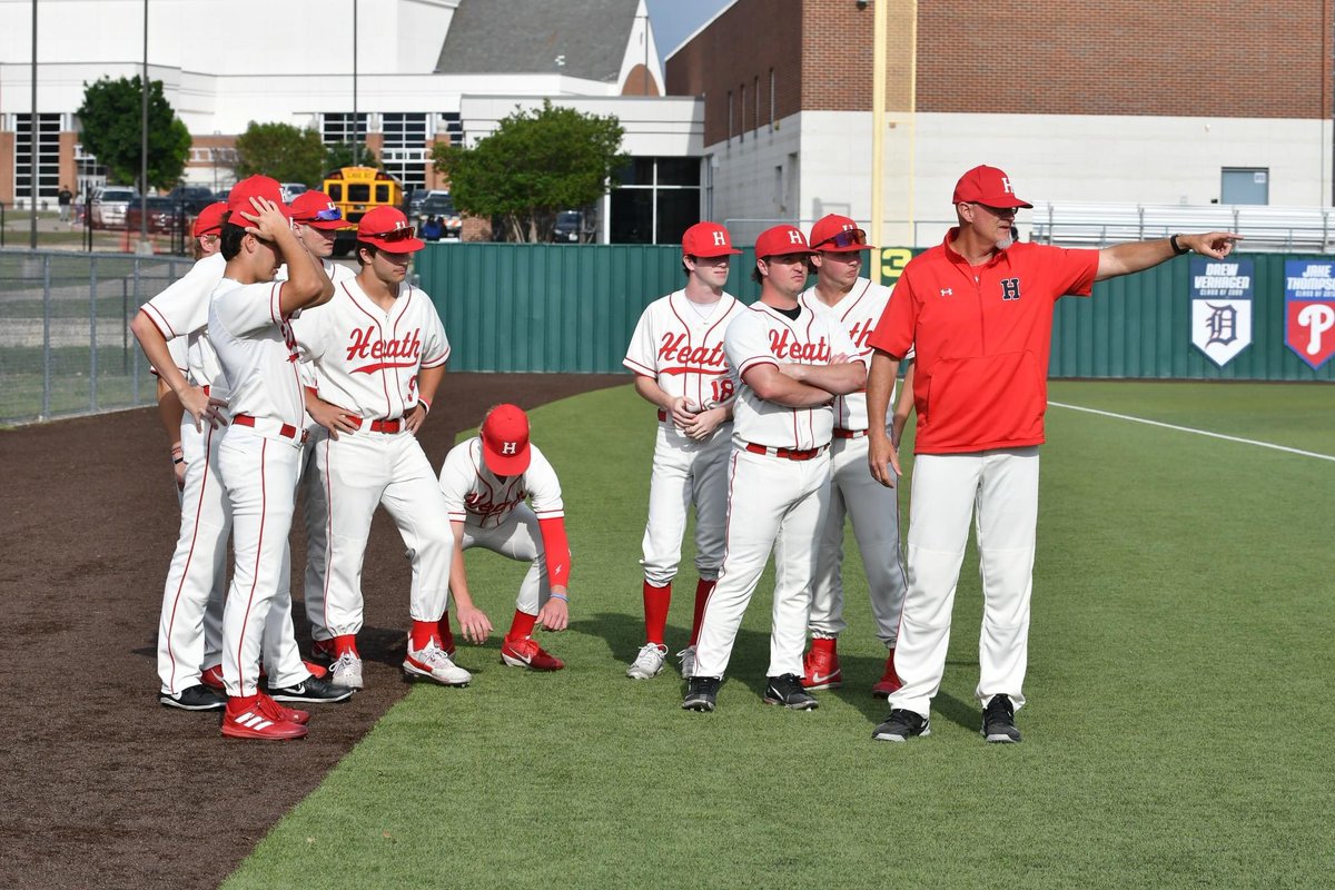“You see boys. That’s where we are heading next. The PLAYOFFS!”
#WTD | <a href="/HeathHawksBB/">Heath Hawks Baseball</a>