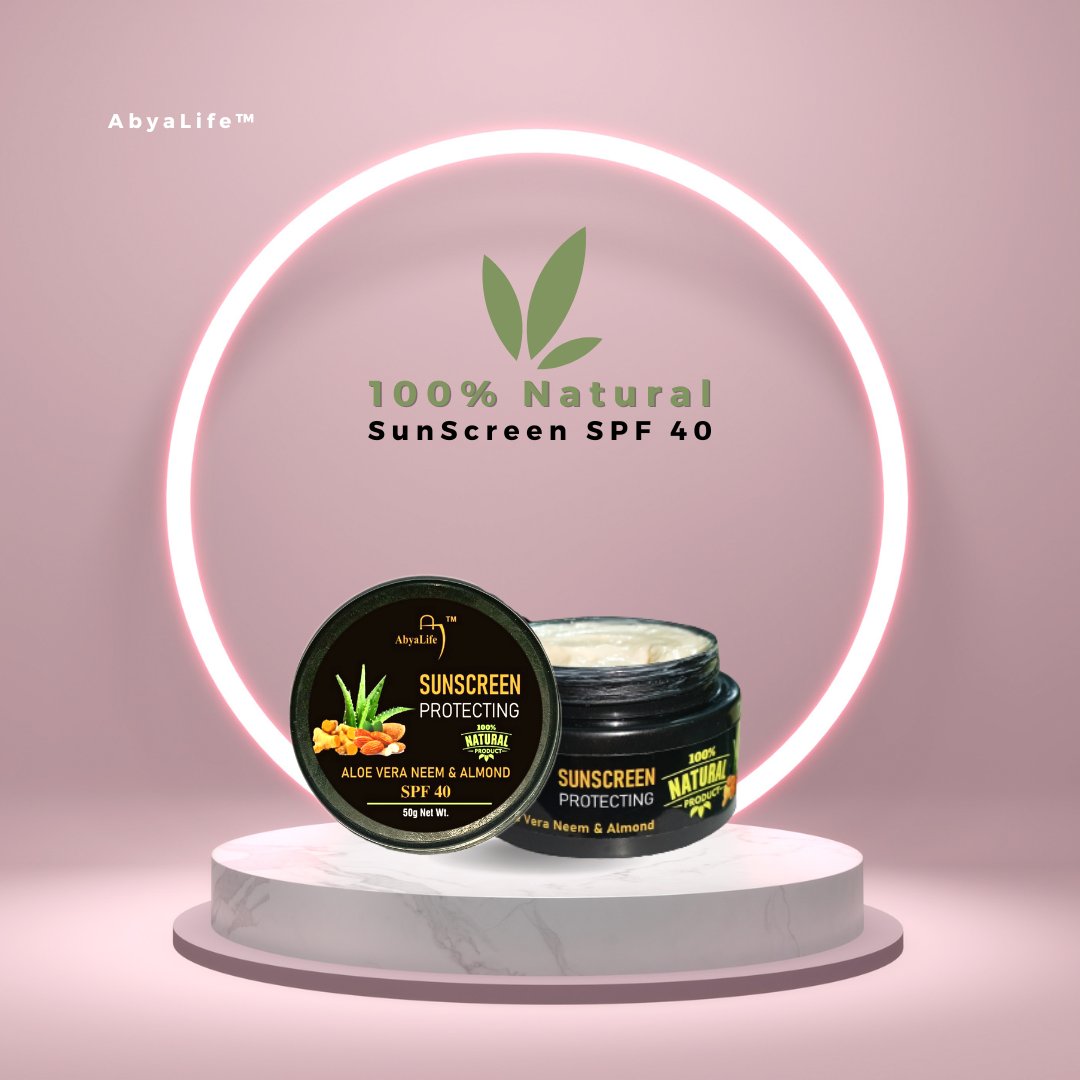 AbyaLife's tweet image. Protect your skin from the sun's harmful rays with AbyaLife's SPF40 sunscreen 🌞🧴 Made with all-natural ingredients including aloe vera, neem, and almond, this 50g will keep your skin healthy and glowing ☀️🌿  
Shop Now 👉 : abyalife.com/products/prote…

#AbyaLife #Sunscreen #SPF40