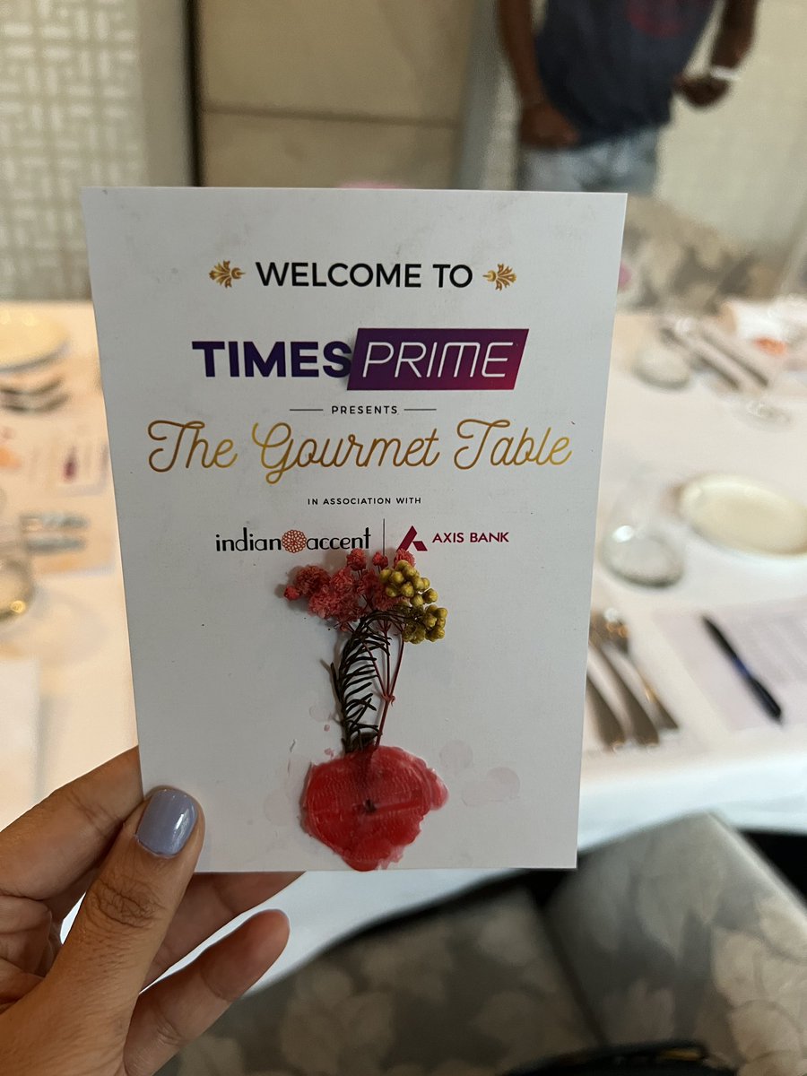 Thrilled to host Gourmet Table by <a href="/TimesPrime/">Times Prime</a> at the iconic Indian Accent for the second time. Can't wait to curate an unforgettable culinary experience for our members! #TimesPrime