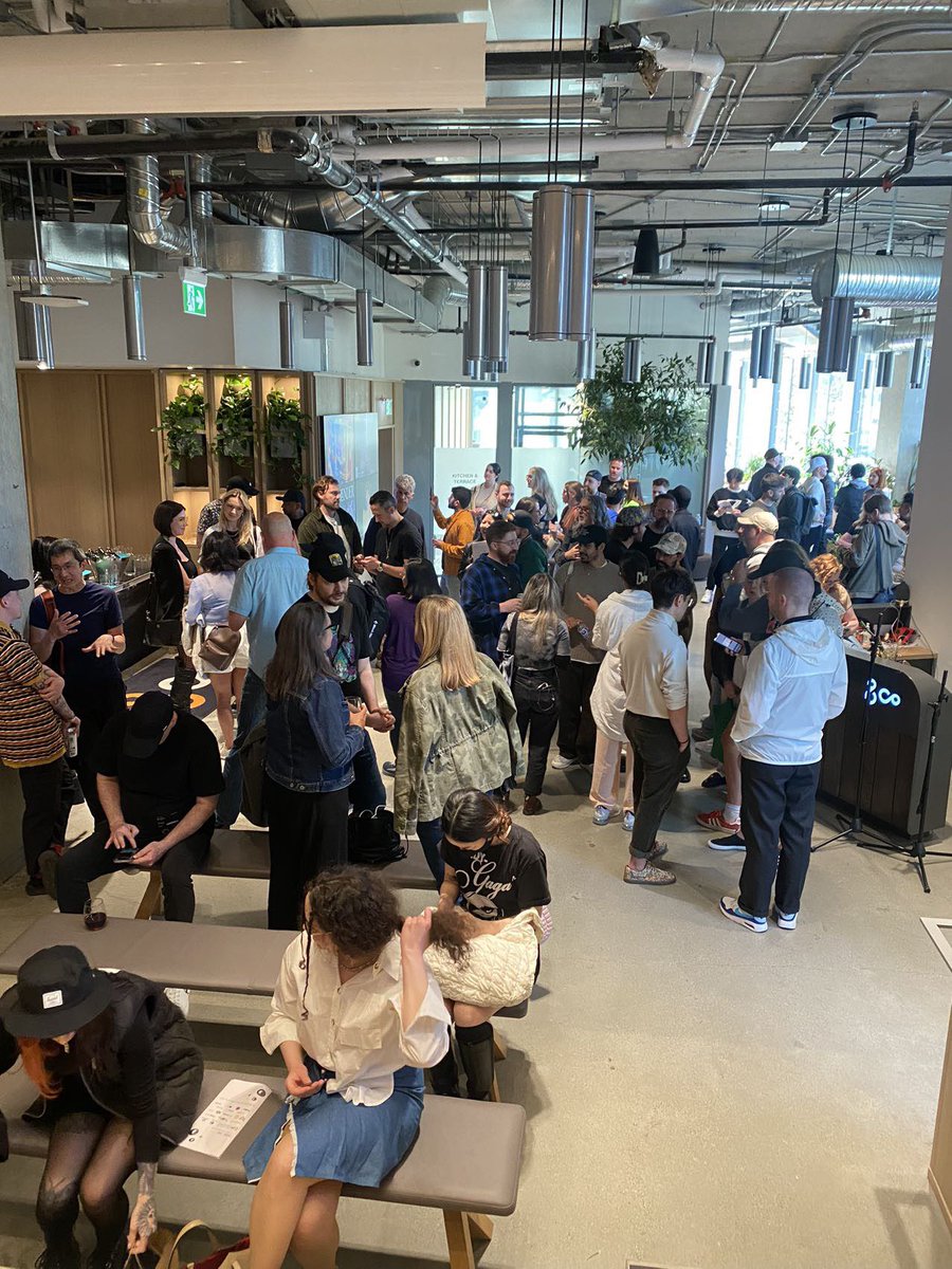 GodwokenRises's tweet photo. Day 1 at @NFT__BC with our CEO @TheVanderWal was a success 🙌
Day 2 getting ready to roll. If you happen to be in the area, stop by, grab some merch, and say hello! 👋 
More updates from the event to come, stay tuned! https://t.co/H2dVfiX9mt