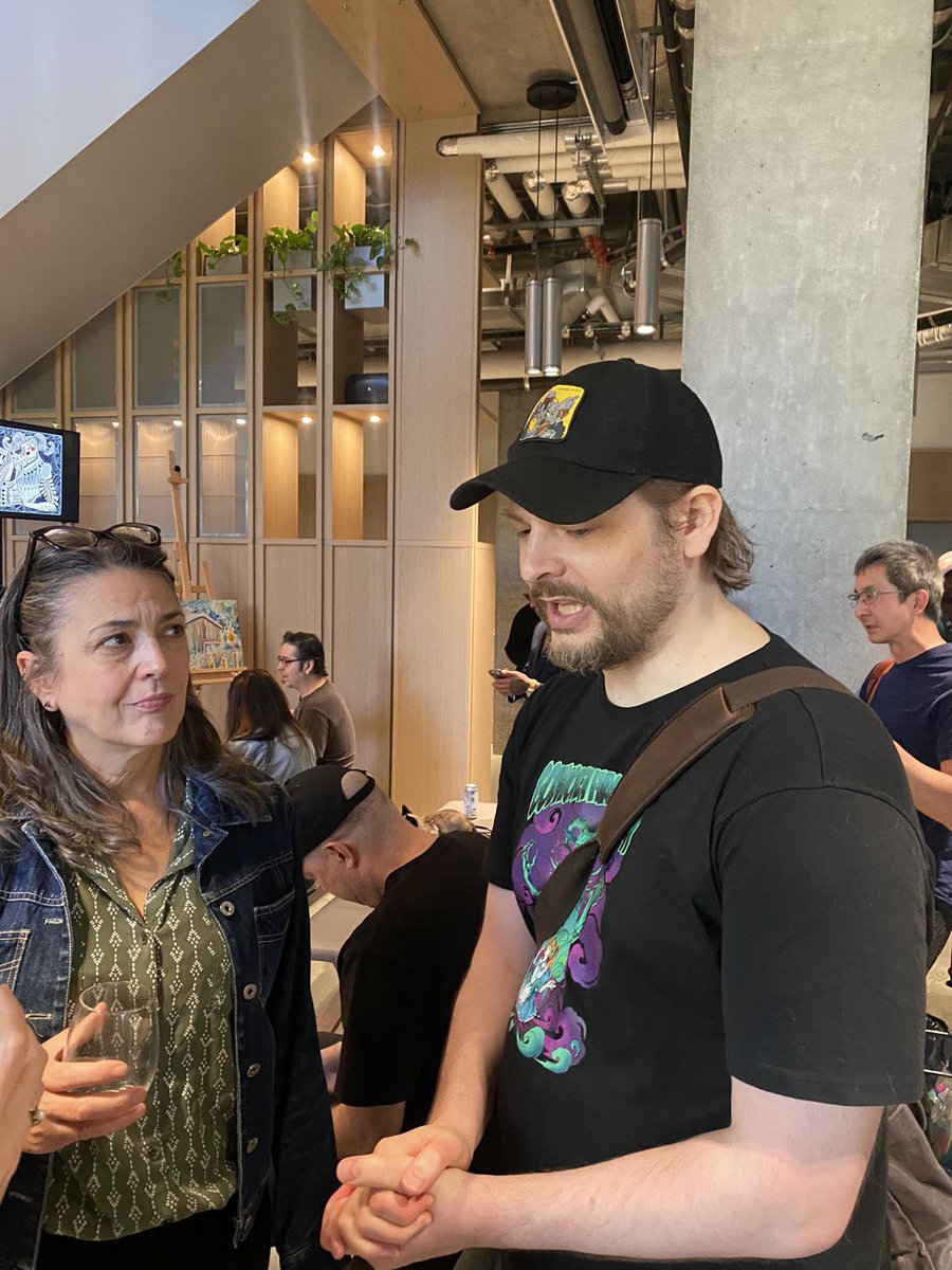 GodwokenRises's tweet photo. Day 1 at @NFT__BC with our CEO @TheVanderWal was a success 🙌
Day 2 getting ready to roll. If you happen to be in the area, stop by, grab some merch, and say hello! 👋 
More updates from the event to come, stay tuned! https://t.co/H2dVfiX9mt