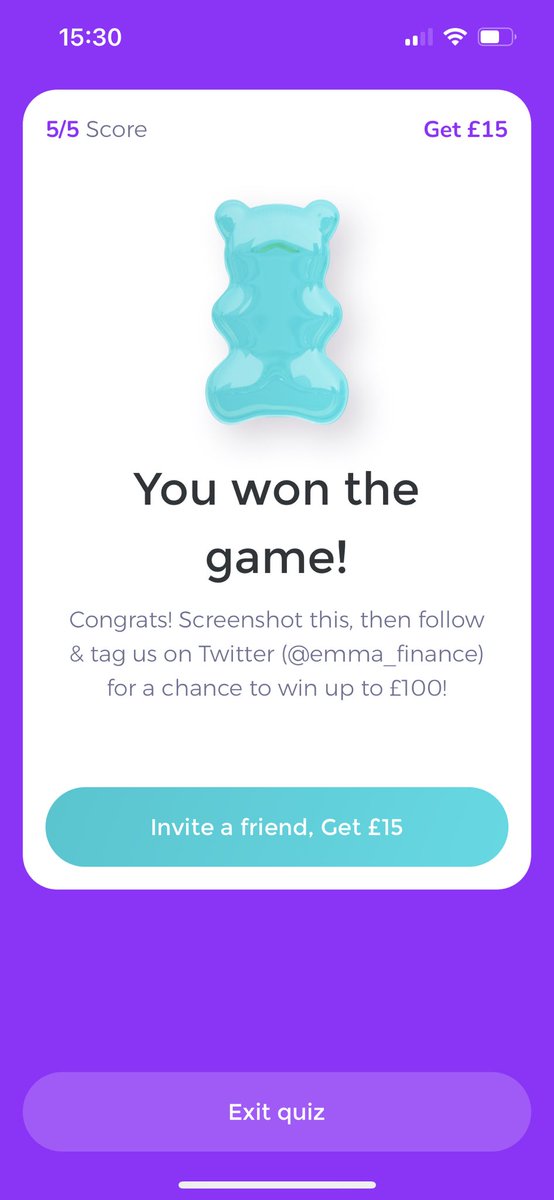 luckysoph7's tweet photo. @emma_finance 5 questions about Guardians of the Galaxy - I can continue claiming it’s my favourite film as I got them all right 😅🦝 ⭐️ 🌳 👽 🎧 🎶 🔫 🪐 
also - absolutely loving this app to help manage our finances 🫶🏼 #emmafinance #highlyrecommend https://t.co/3KoXPXHonY