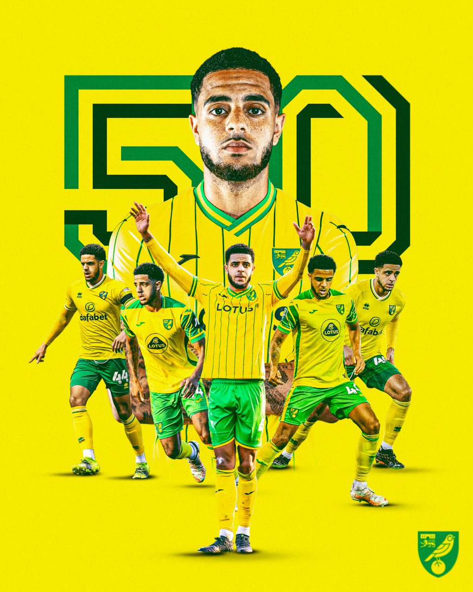 NorwichCityFC's tweet photo. 5️⃣0️⃣th appearance for Andrew Omobamidele this evening! 👏

#NCFC https://t.co/J3ADq45Lhu