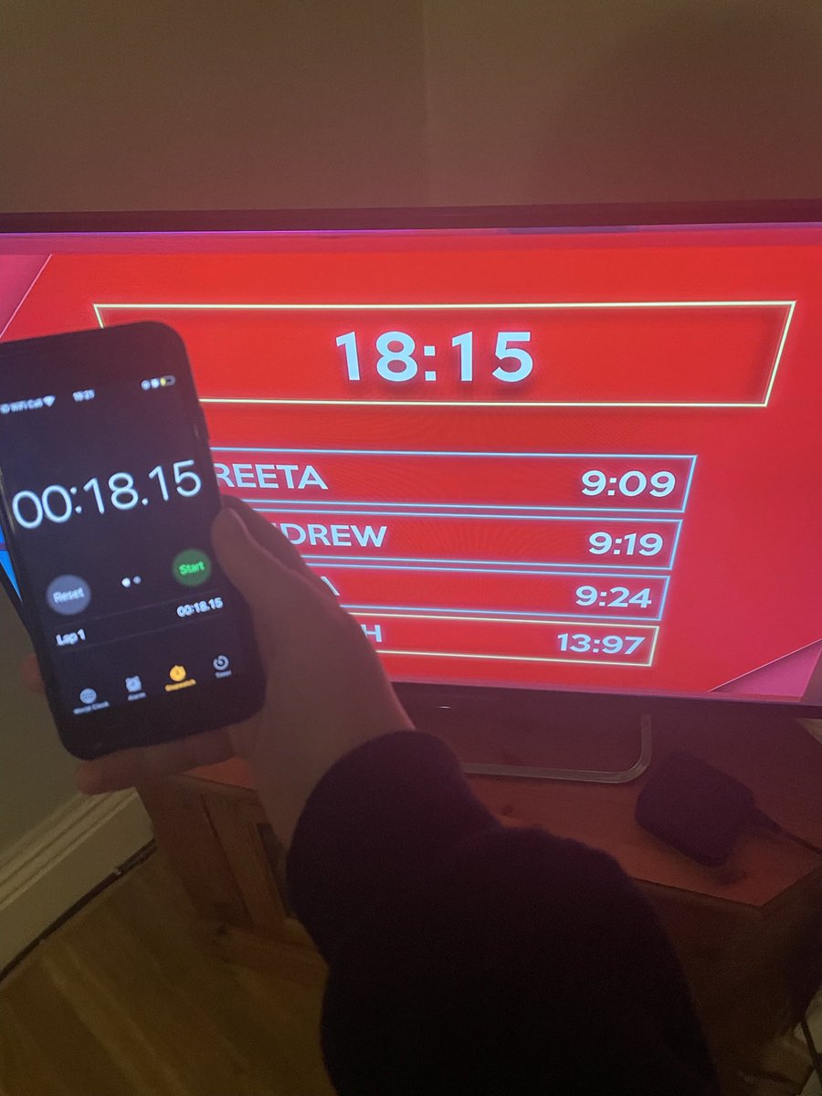 kbrechin's tweet photo. @richardosman I can’t quite describe the squeal of delight my 16 year old daughter made when she got the exact time on win when they’re singing. Except it matched my own, looking at they sheer joy on her. https://t.co/IITYR5539T