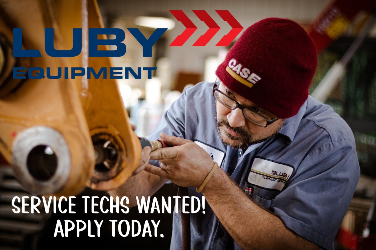 Click the link and apply today: 
lubyequipment.com/careers/