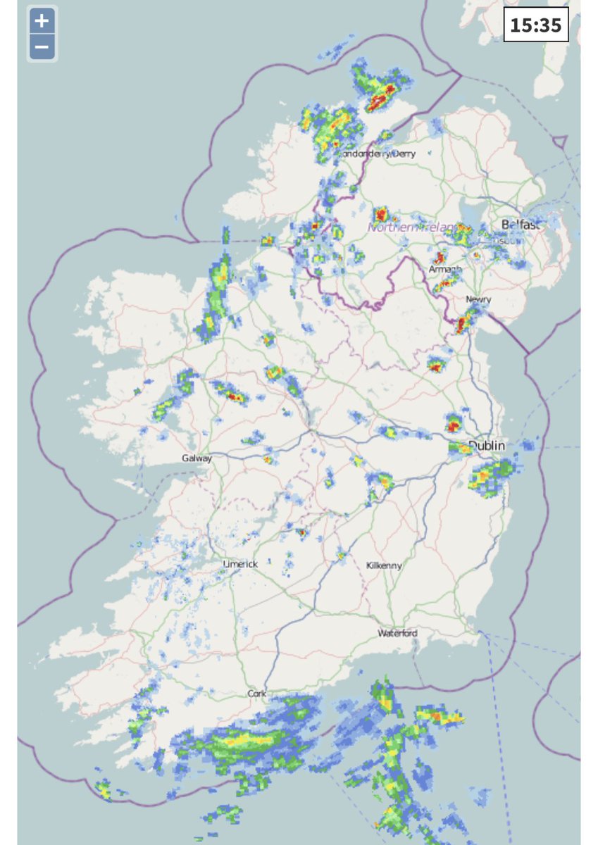 Carlow Weather on Twitter "First of the lightning strikes detected